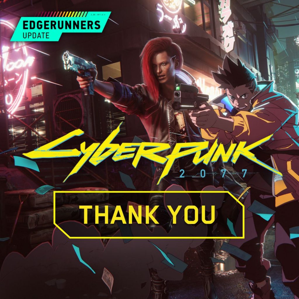 New Netflix Anime Series Drives One Million Cyberpunk 2077 Daily