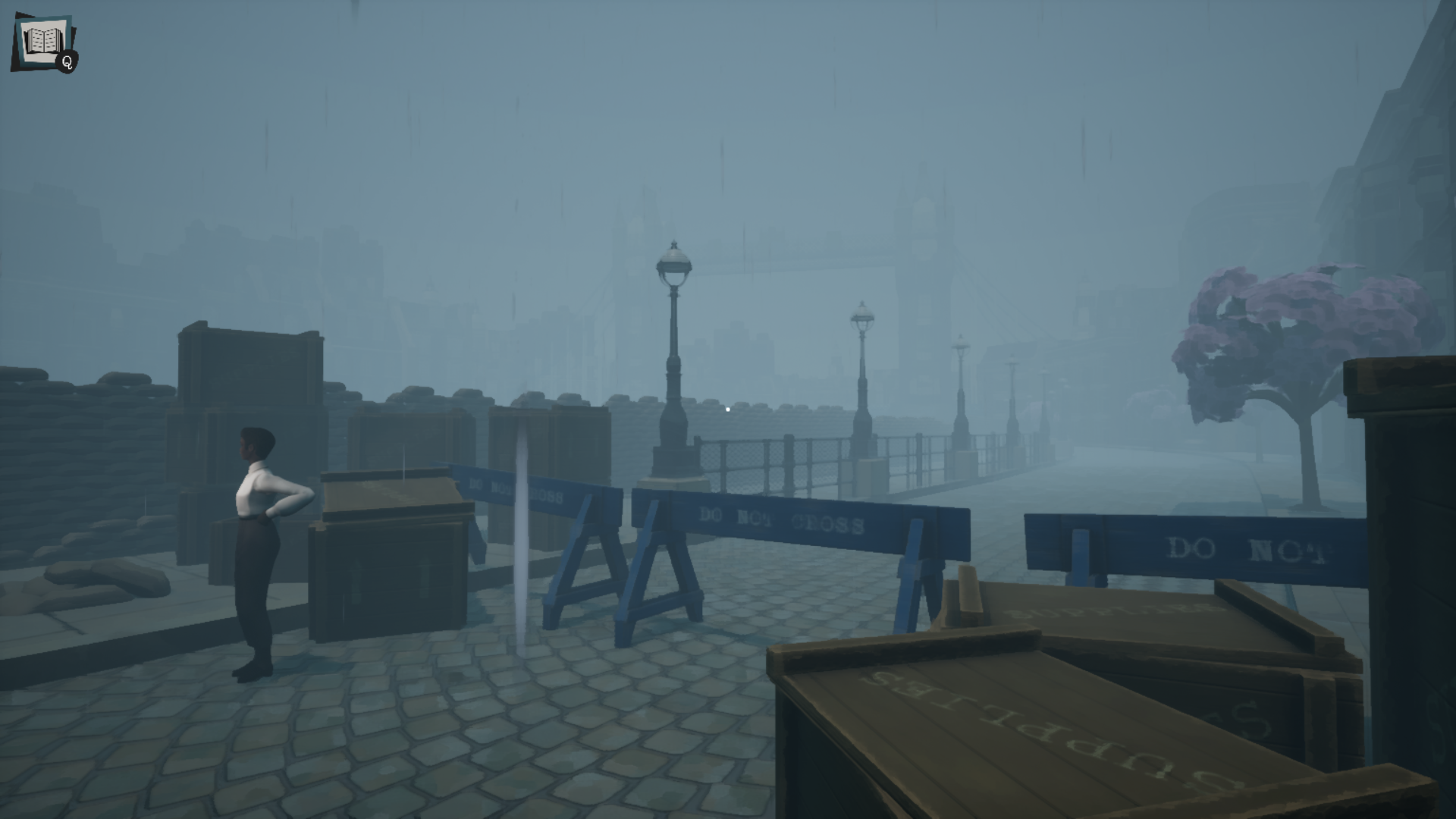A scene of foggy London from The Kraken Wakes adaptation